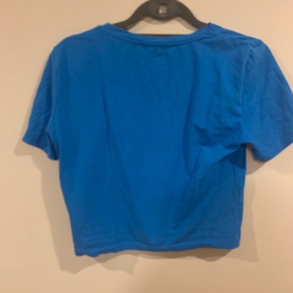 Cropped blue t-shirt - Picture 1 of 3